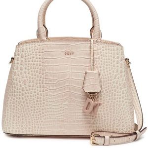DKNY
Paige Croc Embossed Leather Satchel